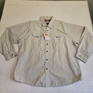 Wrangler Premium Quality Relaxed Fit Men’s  Shirt 2 Xtra  Large Long Sleeve